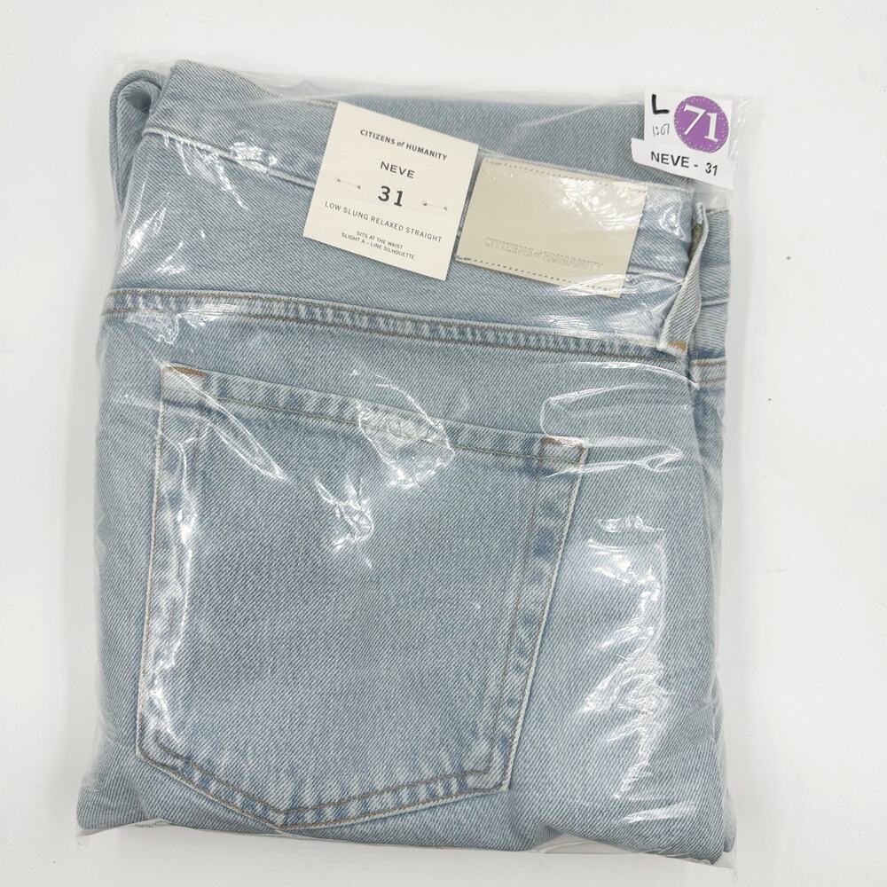 Citizens of Humanity Neve Low Slung Relaxed Straight Leg Jeans Scout 31 NWT - Picture 8 of 8